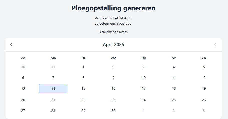 Applicatie Kalender